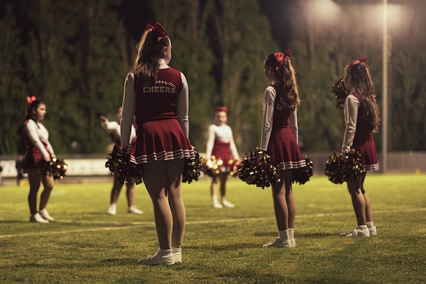 Spettacolo delle Chiefs Cheerleaders durante una partita