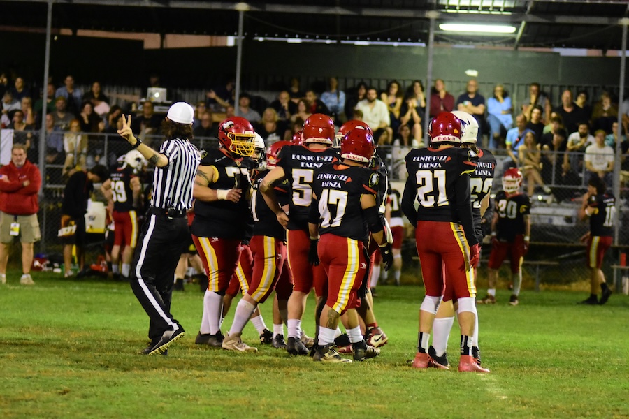 I Chiefs Ravenna riuniti durante una partita
